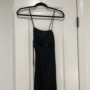 Zara black silk dress - brand new never worn with tags